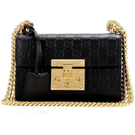 gucci black handbag with gold chain|handbag with gold chain strap.